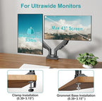 MOUNT PRO Ultrawide Dual Monitor Arm for Max 43" Monitor, Holds up to 33lbs - Image 4