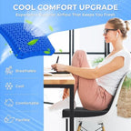 TushGuard Gel Seat Cushion for Long Sitting, Breathable Thick Patent Design - Image 3