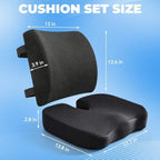 Car Seat Cushion,Memory Foam Office Chair Lumbar Support Pillow - Image 2
