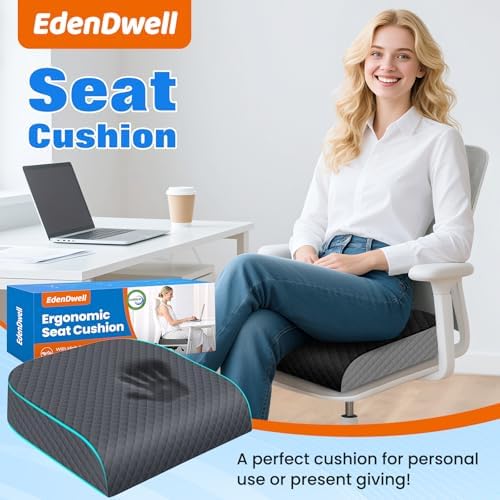 Seat Cushion, Office Chair Cushion, Chair Pad, Large, Gray, X-Large - Image 7