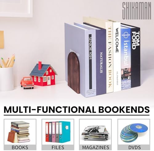 Book Ends,Bookends Wood Book Ends Universal Economy Bookend (16, Medium) - Image 6