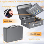 DocSafe 6400°F Fireproof Document Box with Lock, 10 Layers Heat Insulated - Image 6