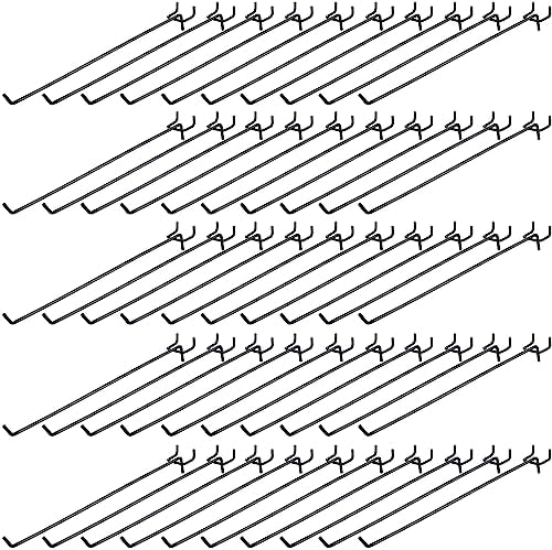 Shimeyao 100 Pcs Peg Board Hooks Stainless Steel Pegs,12 Inch,Black by Shimeyao