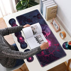 Large XXL Gaming Desk Mat 31.5"x 11.8", Ergonomic Keyboard Wrist Rest & Mouse Pad Wrist Rest + Coaster Set, Non-Slip Base, Memory Foam, Office and Home, Rose Skull - Image 7