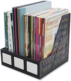 Advantus 3-Compartment Magazine and Literature File, Black (34091) - Image 3