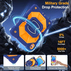 Case for iPad (A16) 11th/10th Generation 11/10.9 Inch 2025/2022, Ubearkk for iPad a16 case with Screen Protector, 360 Degree Rotating Stand Shoulder Strap Pencil Holder,Navy Orange - Image 6