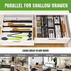 ANTOWIN 6Pcs Expandable Bamboo Drawer Dividers, Fits 17.6-21.6" Drawers - Image 6