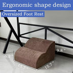 Foot Rest for Under Desk at Work.Multifunctional 3-Tier Foot Stool - Image 2