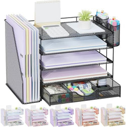 gianotter 5-Tier Desk Organizer with Drawers and File Holders by gianotter