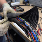Electriduct 1.25" Double Layer Self Closing Wrap Sleeve, 100 Feet, Black - Image 4
