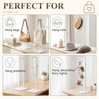 6 Pack Purse Stand Holder Handbag Display Stand, White - Image 6