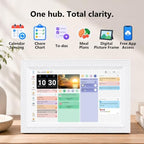 10.1" Digital Calendar Touchscreen, Family Wall Planner & Picture Frame - Image 2