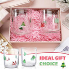 SiliFine 2 PCS Christmas Fa La Icon Juice Glasses - Image 6