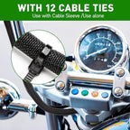 Cable Sleeve Split-Sleeving 20ft-3/4inch Cord Management Wire Protector, Wire Cover Heat Resistant Wiring Loom Harness Wire Organizer, Heavy Duty Auto Wrap Cord Protectors from Pets No Chew, Black - Image 5