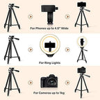 UBeesize 10.2" Ring Light with Overhead Phone Mount, LED Selfie Light with Stand and Phone Holder, Desk Light for iPhone, Desk Tripod for Video Recording, YouTube, TikTok, Live Stream, Cooking, Vlog - Image 5