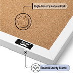 Mr. Pen- Cork Board, 24”x36”, White Frame, Cork Bulletin Board - Image 3