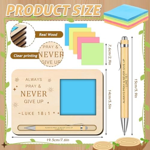 Kosiz 10 Set Wooden Sticky Note Holder Kit - Image 2