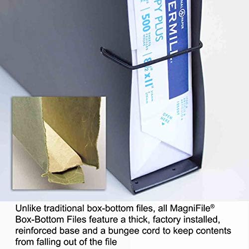 Ultimate Office MagniFile 1" Box-Bottom Hanging File Folders, Set 4 Black - Image 2