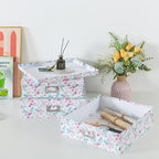 Soul & Lane - Pretty Floral Decorative Storage Boxes with Lids, Set of 3 - Image 5