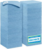HOMEXCEL Blue Microfiber Cleaning Cloth 100PK, Towels for Cars, 12.5×12.5" by HOMEXCEL