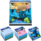 3D Calendar 2027, Tear-Away Desk Calendar, Paper Art Memo Pad, LED Light (seabed) by Unknown