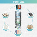 SUPEASY 15-Tier Wall File Organizer with Hooks, Wall Mounted Mail Organizer - Image 2