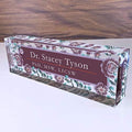 Artblox Personalized Name Plate for Desk | Vintage Design On Clear Acrylic Glass | Custom Plaque Desk Name Plate Personalized Your Name and Credentials Office Office Sign Engraved Plaque by Artblox