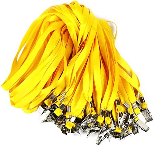 4x3 Name Tags Badge Holder with Lanyard 50 Pack Waterproof Horizontal ID Badge Holder and 50 Pcs Lanyards Nametag for Conferences, Events, and Meetings (Yellow, 4 X 3 inches) - Image 7