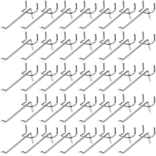Moxweyeni 150 Pack Pegboard Hooks 3 Inch Metal Display Hooks Suitable for 1/8 Pegboard Accessories for Garage, Office, Kitchen, Store by Moxweyeni