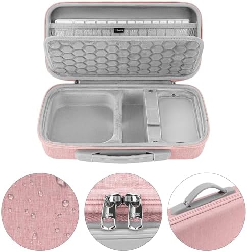 GEEKRIA Desktop Computer Hard Travel Case, Compatible with Apple 2026 Mac Mini M5 / 2024 Mac Mini M4 / Pro, Fit for Magic Keyboard, Mouse, Trackpad and Accessories (Pink) - Image 2