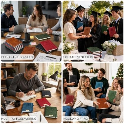 5 Pack College Ruled Notebook Bulk, A5, 192 Pages Journal Set, Tree of Life - Image 5