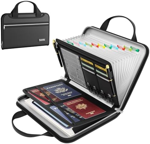 Tamfile Accordion File Organizer, Fireproof Important Document Organizer by Tamfile