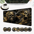 Desk Mat, Mouse Pad with Wrist Rest, 4-in-1 Large Mouse Pads for Desk, Ergonomic Mouse Pad and Keyboard Wrist Rest Gaming Keyboard Mat for Office,Funny Skull by EFGWSDER