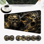 Desk Mat, Mouse Pad with Wrist Rest, 4-in-1 Large Mouse Pads for Desk, Ergonomic Mouse Pad and Keyboard Wrist Rest Gaming Keyboard Mat for Office,Funny Skull by EFGWSDER