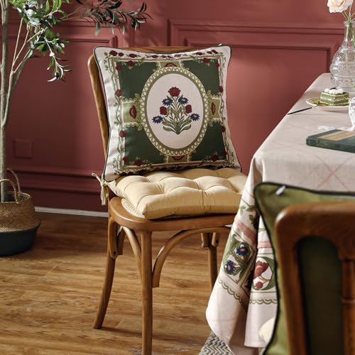 ISAENNE Elegant French Linen Throw Pillow Cover,Set of 2,18"x18"-Estonia B - Image 7