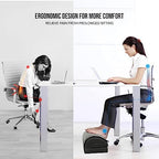 Snailax Heated Foot Rest Under Desk, Ergonomic Footrest with Vibration - Image 2