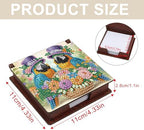 4pcs Bird and Heart Diamond Art Painting Note Box for Adults, Wooden DIY Sticky Notes Holder Kit with 640 Blank Notepads, Multi-Purpose Desk Organizer for Home Office, Study Thoughtful Gift - Image 4