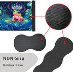 Keyboard Wrist Rest and Mouse Pad with Wrist Support Set Ergonomic Coaster,Memory Foam,Easy Typing Pain Relief,Large XL Desk Mat 31.5"x 11.8",Colorful Frog - Image 3