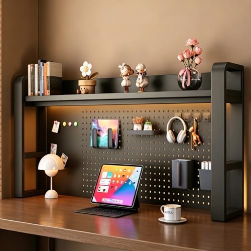 Desk Shelf Organizer with Pegboard & 31-Piece Accessory Kit by Unknown