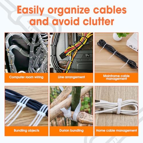 5000 PCS Zip Ties 4 Inch, Small Cable Ties with 18lbs Tensile Strength, Black Zip Ties for Indoor and Outdoor Use, Wire Ties, Black - Image 7