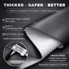 88 Keys Piano Keyboard Cover-Waterproof, Dustproof & Pet Hair Resistant– Premium Soft Thick Fabric, Easy Clean, Seamless & Elegant Digital Piano Protector for Home & Studio Use (Black) - Image 5