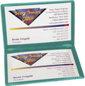StoreSMART - Metallic Green Folding Business Card Holders - 10 Pack - Polypropylene Plastic (RPP2915MG-10) by StoreSMART