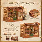 Cutefun Book Nook Kits for Adults - DIY Miniature Bread Shop House Kit - Image 4
