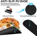 Britimes Keyboard Mouse Pad Set, 4 in 1 Desk Mat Set, Fall Pumpkin - Image 5