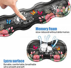 Ergonomic Keyboard Wrist Rest and Mouse Pad Wrist Rest Set, Large XXL Gaming Desk Mat 31.5"x 11.8",Non-Slip Base, Memory Foam,Easy Typing Pain Relief, Floral Quote She Believed She Could So She Did - Image 4