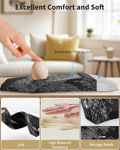 Ergonomic Mouse Pad with Wrist Rest & Keyboard Wrist Rest Support Set - Image 3
