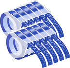 NineLeaf 10 Pack Compatible for Dymo 521206 3D Embossing Label Maker Label Tape 1/2'' 12mm White on Blue 3D Plastic Labels for Organizer Xpress Pro, MoTEX E101 E404, Office Mate II by NineLeaf