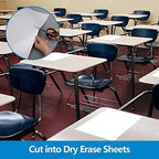 AFMAT Dry Erase Board Sticker, 48 x 36 inches White Board Wallpaper, Dry Erase Sticker for Wall, 4' x 3' Peel and Stick Whiteboard Contact Paper, Adhesive Whiteboard Roll, No Ghost, 3 Markers WS23 - Image 6