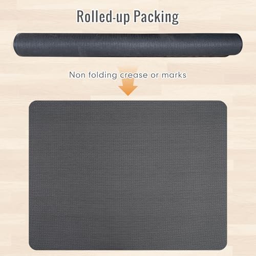 Office Chair Mat for Hard Floors,40"x48" Anti-Slip Waterproof Hardwood Floor Chair Mat,Heavy Duty Floor Protector Rolling Chairs for Home Office(Grey) - Image 6