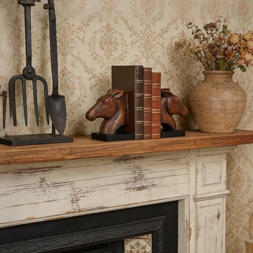 Guichifun Horse Head Decorative Bookends Holder Vintage Decor - Image 6